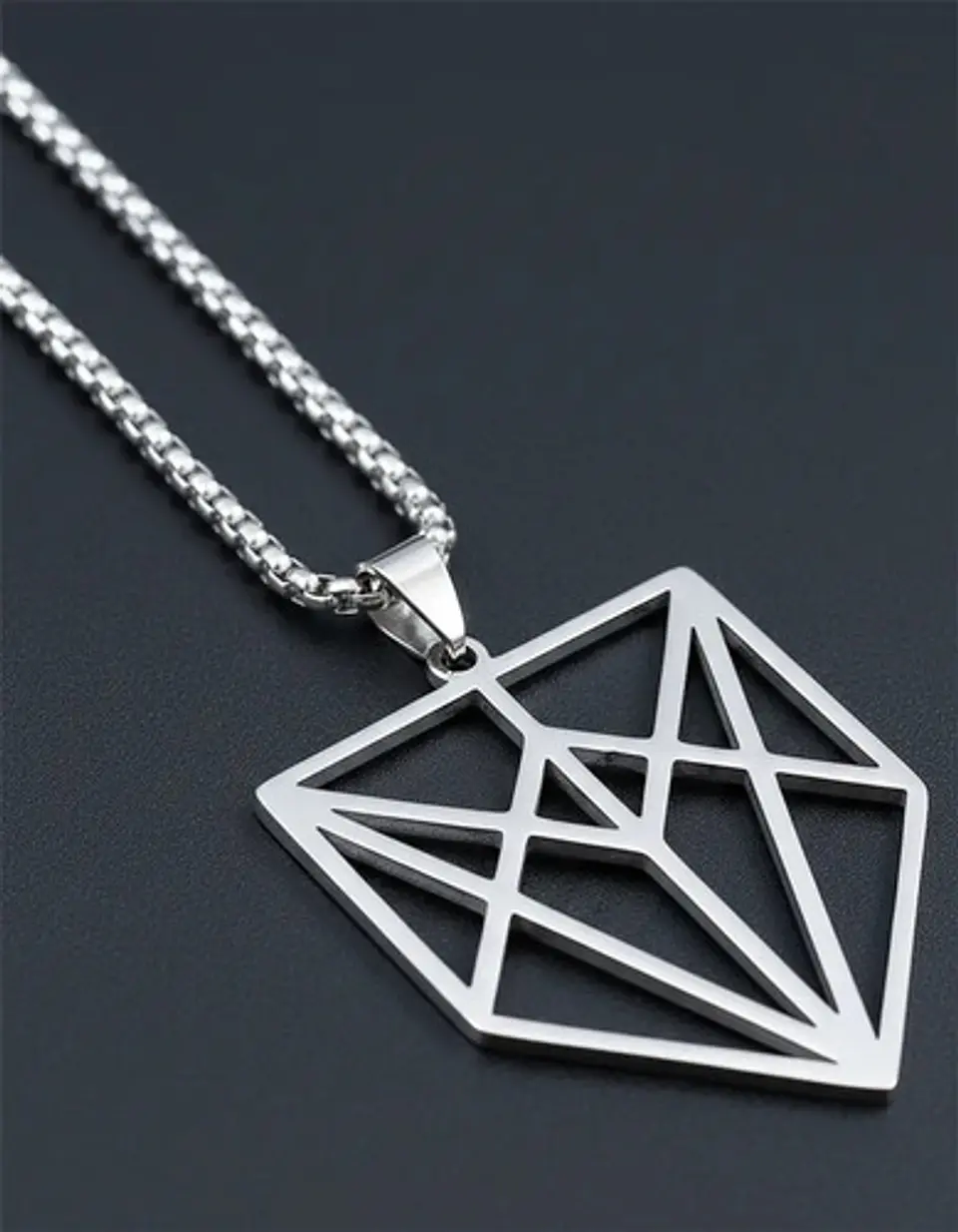 Collar Acero Inoxidable Color Plata Codex Aristarco Mujer 8