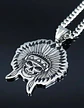 Collar Para Hombre Dije Cacique Calavera Acero Color Plata - Miniatura 7