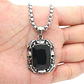 Collar Cráneos Piedra Color Plata Acero Inoxidable Hombre - Miniatura 8