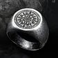 Anillo Color Plata Totem Brujula Acero Inoxidable Hombre - Miniatura 2