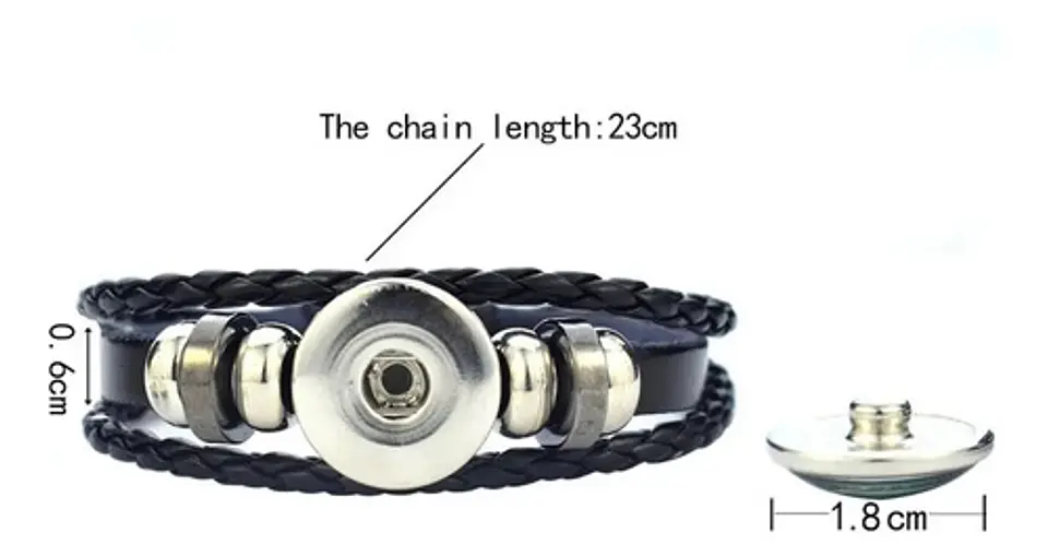 Pulsera Manilla Cuero Esferas De Dragon Ball Z Para Hombre  7