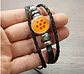 Pulsera Manilla Cuero Esferas De Dragon Ball Z Para Hombre  - Miniatura 9