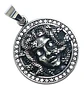Collar Dije Medusa Color Plata Acero Inoxidable Para Hombre - Miniatura 17