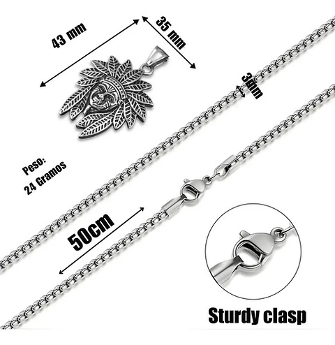 Collar Para Hombre Y Mujer Dije Indio Americano Color Plata