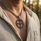 Collar Vikingo En Acero Para Hombre Dije Kolovrat Eslavo Sol - Miniatura 3