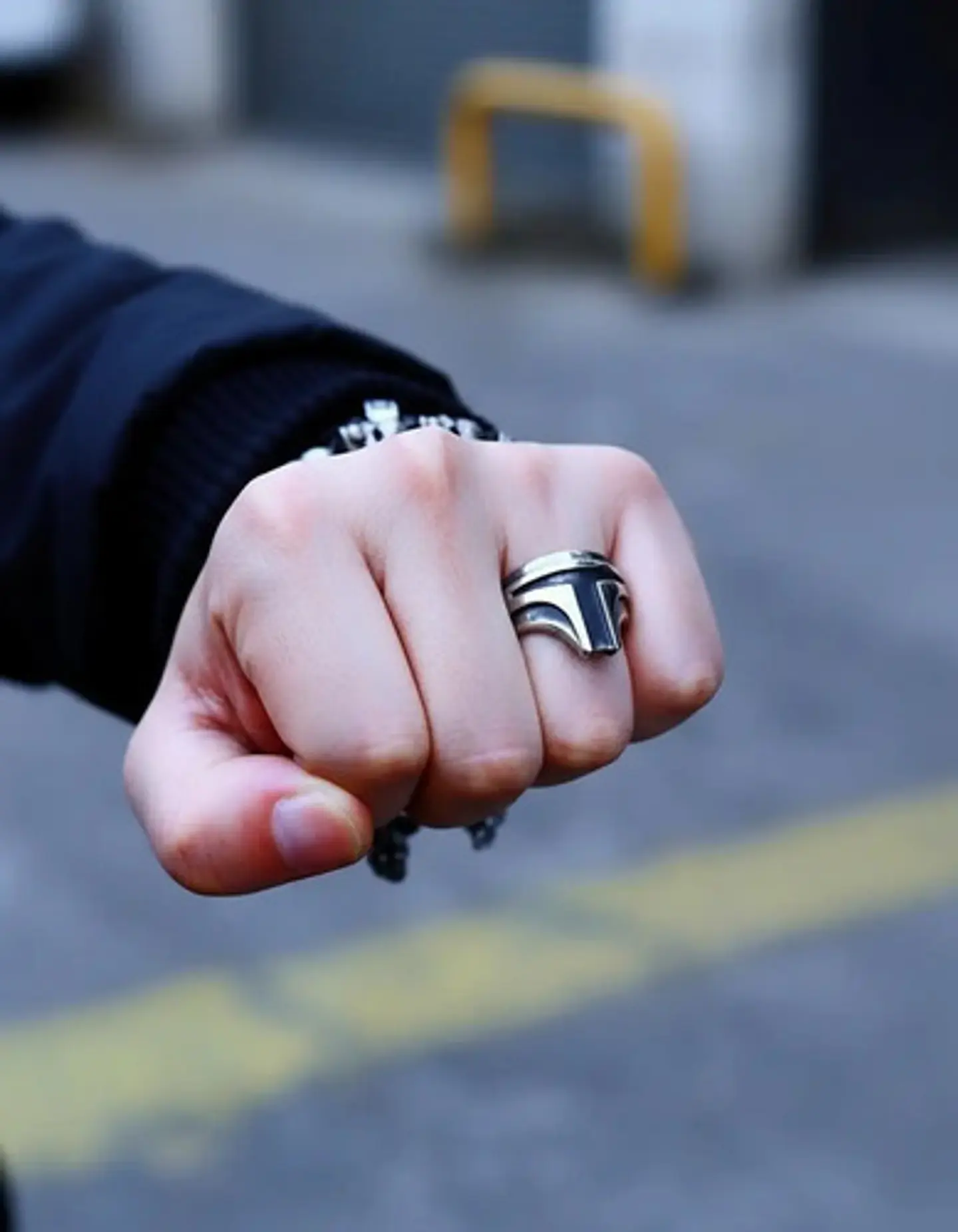 Anillo Color Plata Trooper Star War Acero Inoxidable Hombre 2