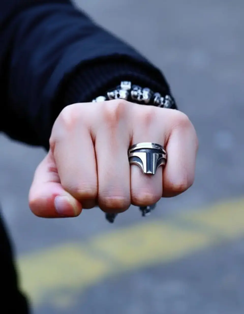 Anillo Color Plata Trooper Star War Acero Inoxidable Hombre 3