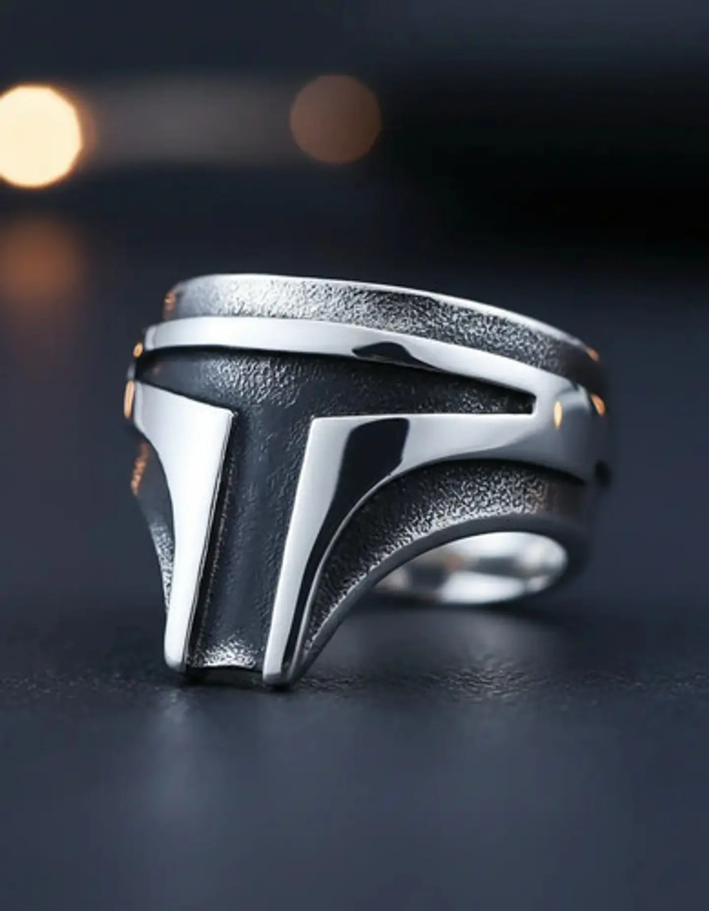 Anillo Color Plata Trooper Star War Acero Inoxidable Hombre 4