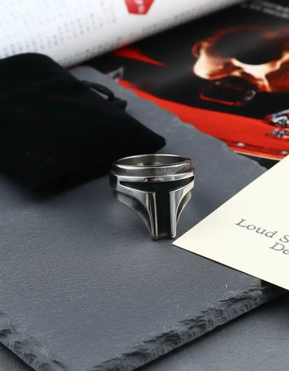 Anillo Color Plata Trooper Star War Acero Inoxidable Hombre 7