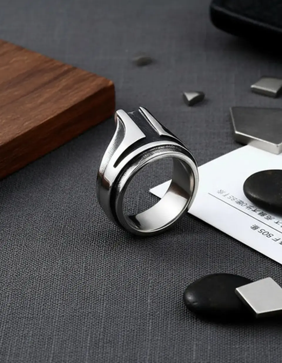 Anillo Color Plata Trooper Star War Acero Inoxidable Hombre 8