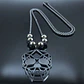 Collar Acero Inoxidable Color Negro Cráneo Calavera Mujer - Miniatura 14