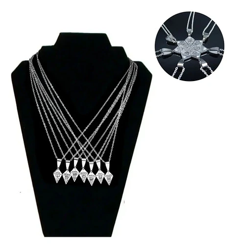 Set De Collares Para Hombre Mujer Con Dijes Goetia De Acero