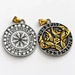 Collar Vikingo En Acero Para Hombre Dije Raven Valknut Odin - Miniatura 2