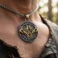 Collar Vikingo En Acero Para Hombre Dije Raven Valknut Odin - Miniatura 3