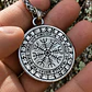 Collar Vikingo En Acero Para Hombre Dije Raven Valknut Odin - Miniatura 4