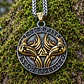 Collar Vikingo En Acero Para Hombre Dije Raven Valknut Odin - Miniatura 6