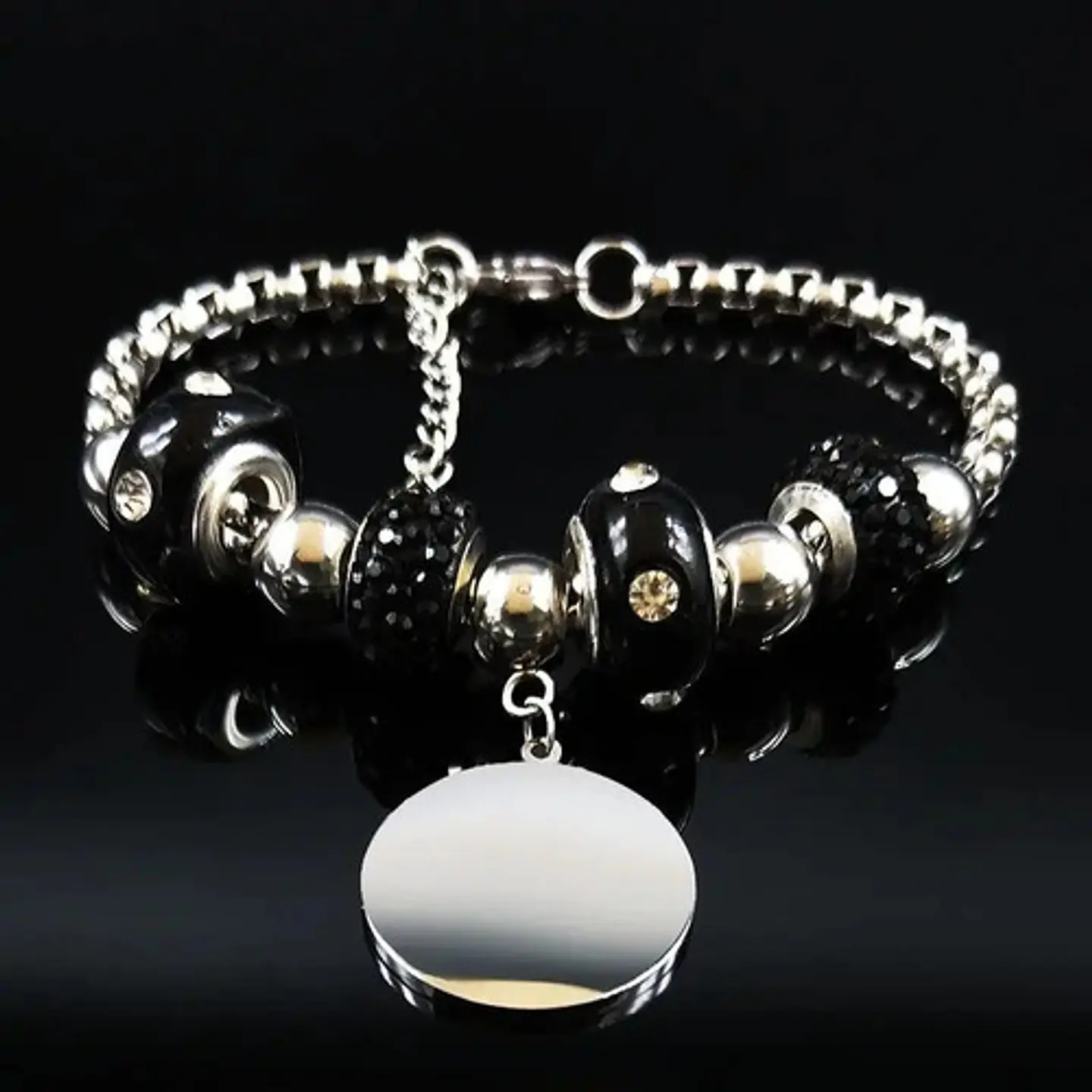 Pulsera Acero Inoxidable Llave Salomón Color Plata Mujer 2