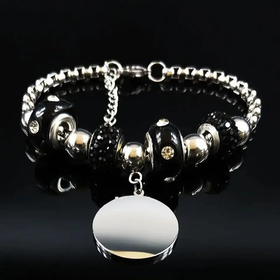 Pulsera Acero Inoxidable Llave Salomón Color Plata Mujer 2