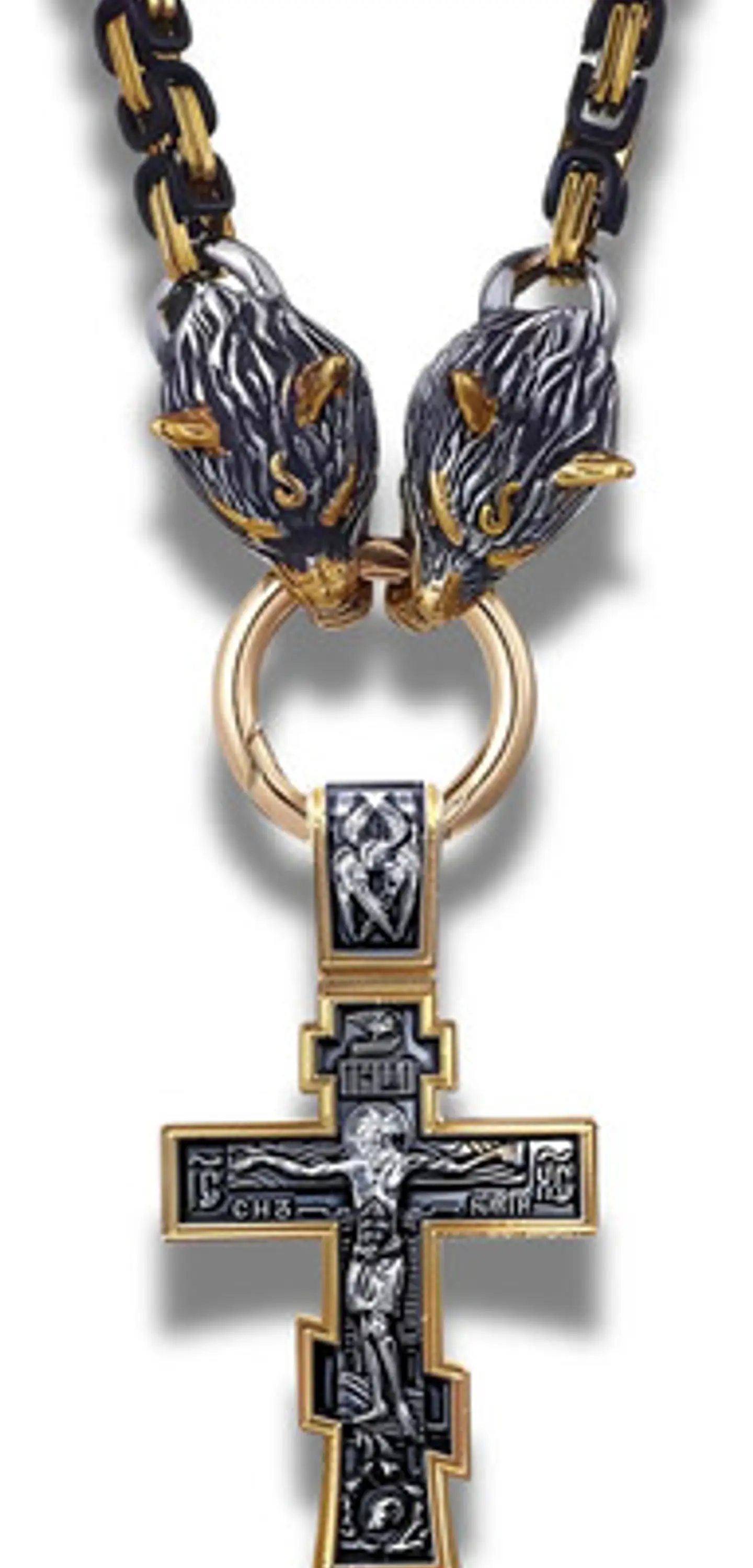 Collar Martillo Thor Mjolnir Lobo Acero Inoxidable Hombre 13