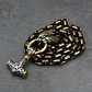 Collar Martillo Thor Mjolnir Lobo Acero Inoxidable Hombre - Miniatura 20