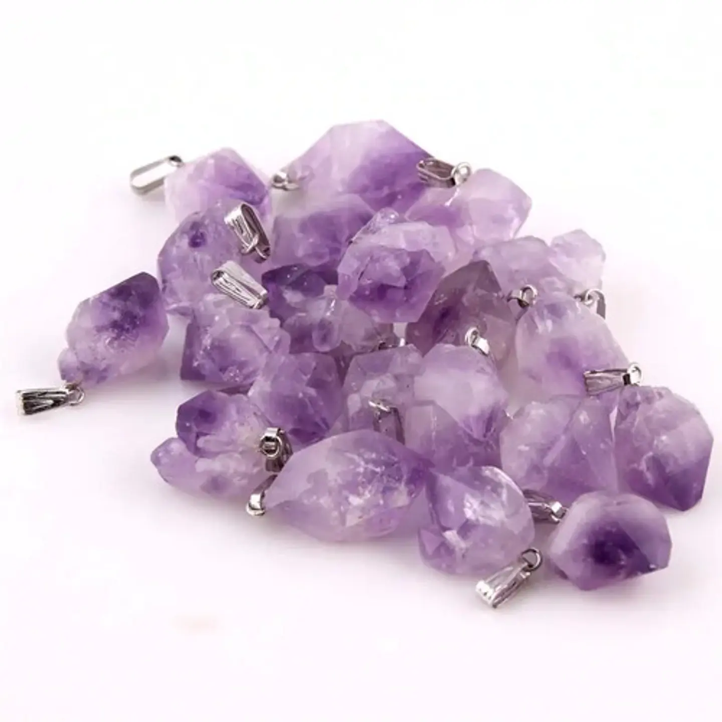Collar Piedra Natural Cristal Amatista Chakra Hombre Y Mujer 5