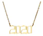 Collar Dije Color Oro Año De Nacimiento Evento Mujer Hombre - Miniatura 1