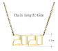 Collar Dije Color Oro Año De Nacimiento Evento Mujer Hombre - Miniatura 2