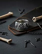 Anillo Color Plata Lobo Vikingo Acero Inoxidable Para Hombre - Miniatura 6