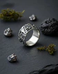 Anillo Color Plata Lobo Vikingo Acero Inoxidable Para Hombre - Miniatura 7