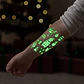 3 Cartones De Calcomanía Etiquetas Tatuaje Luminoso Navidad - Miniatura 12