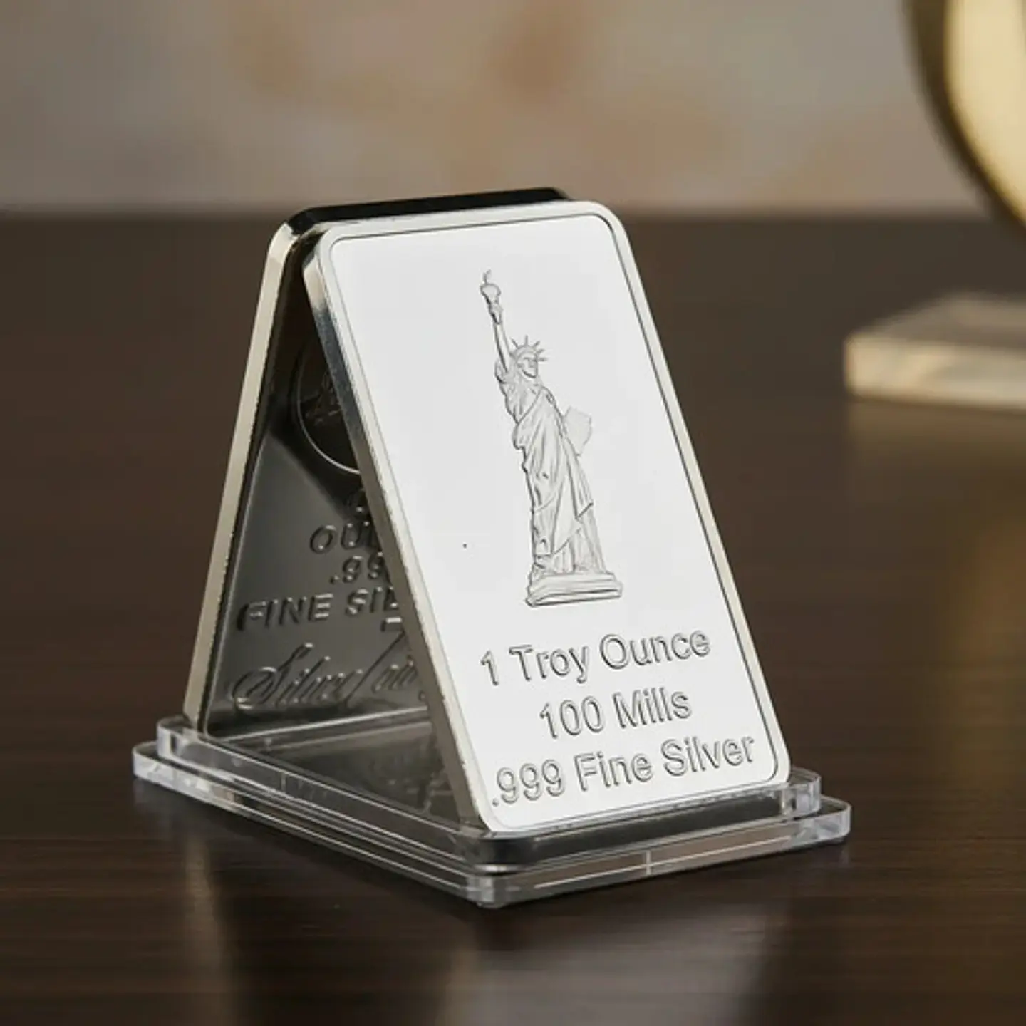 Moneda Tipo Lingote Coleccionable Estatua De La Libertad  2