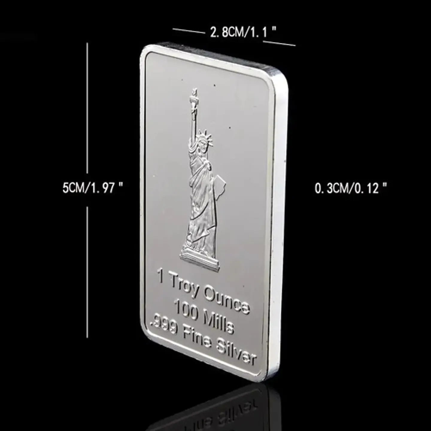 Moneda Tipo Lingote Coleccionable Estatua De La Libertad  6