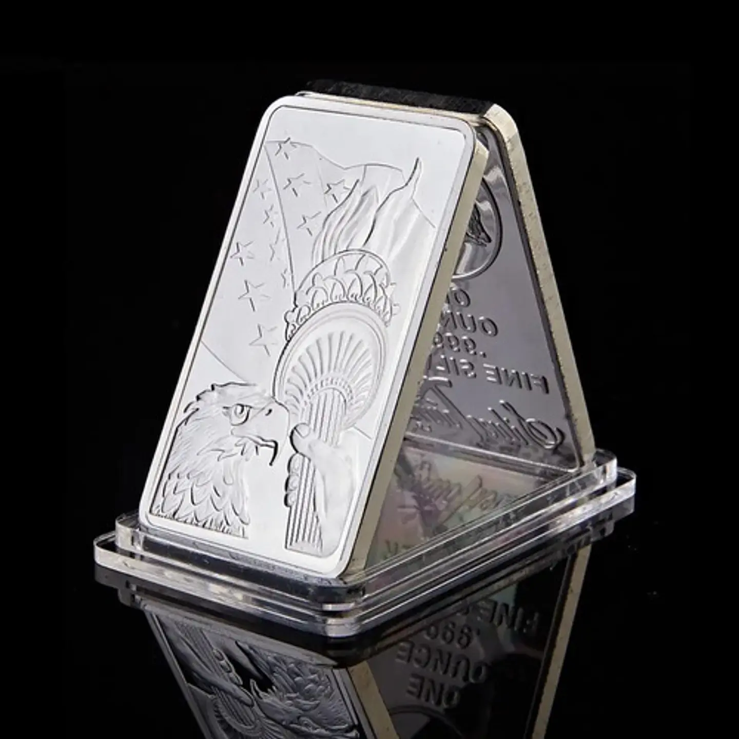 Moneda Tipo Lingote Coleccionable Estatua De La Libertad  10