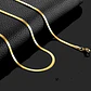 Cadena 40cm Acero Inoxidable Color Oro Serpiente 30 Mm Mujer - Miniatura 4