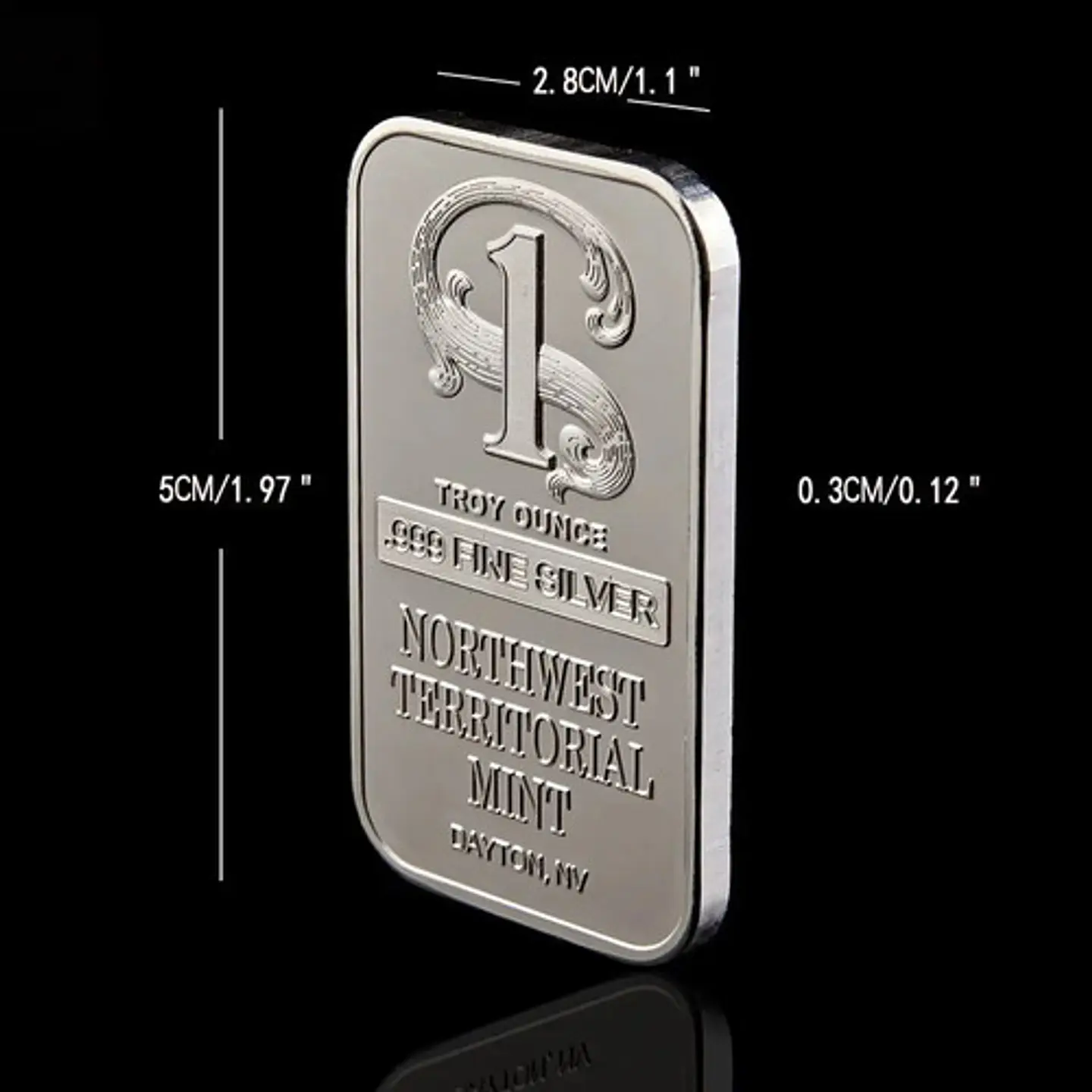 Moneda Tipo Lingote Coleccionable Northwest Territorial Mint 8