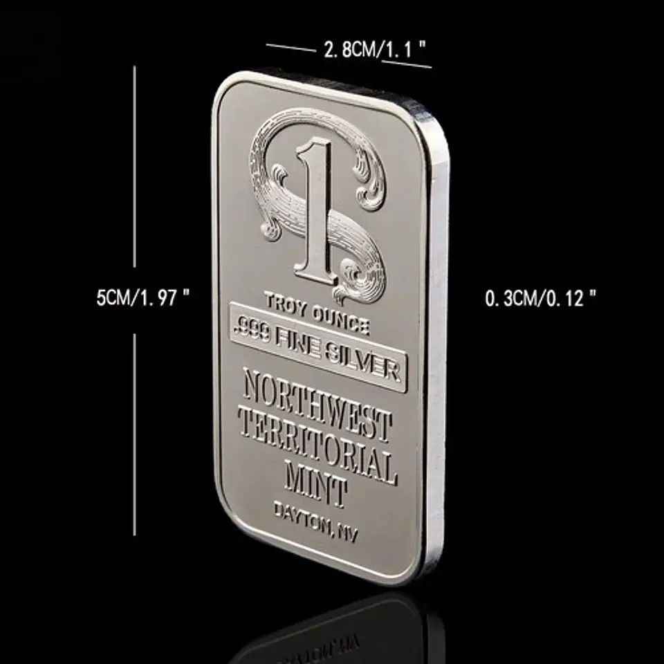 Moneda Tipo Lingote Coleccionable Northwest Territorial Mint 8