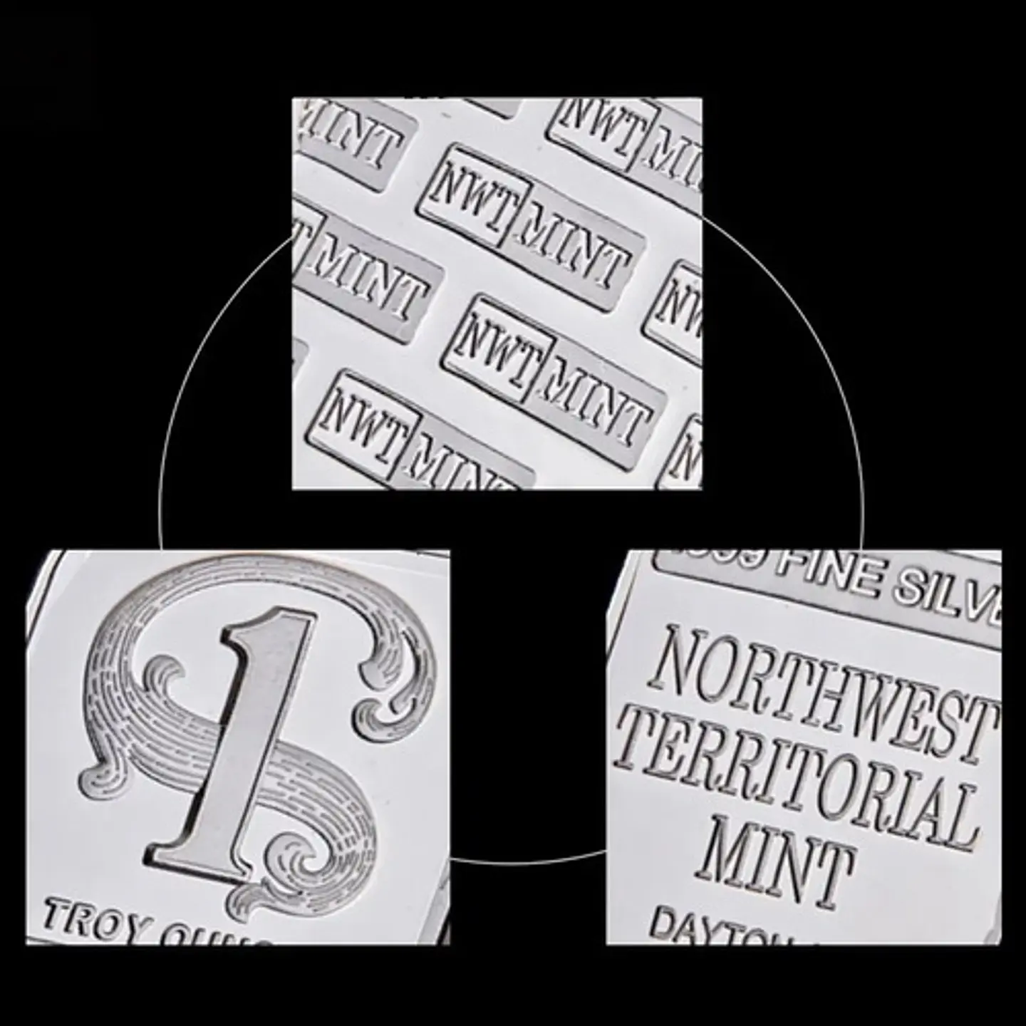 Moneda Tipo Lingote Coleccionable Northwest Territorial Mint 9