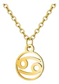 Collar Dije Color Oro Constelaciones De Zodiaco Mujer Hombre - Miniatura 18