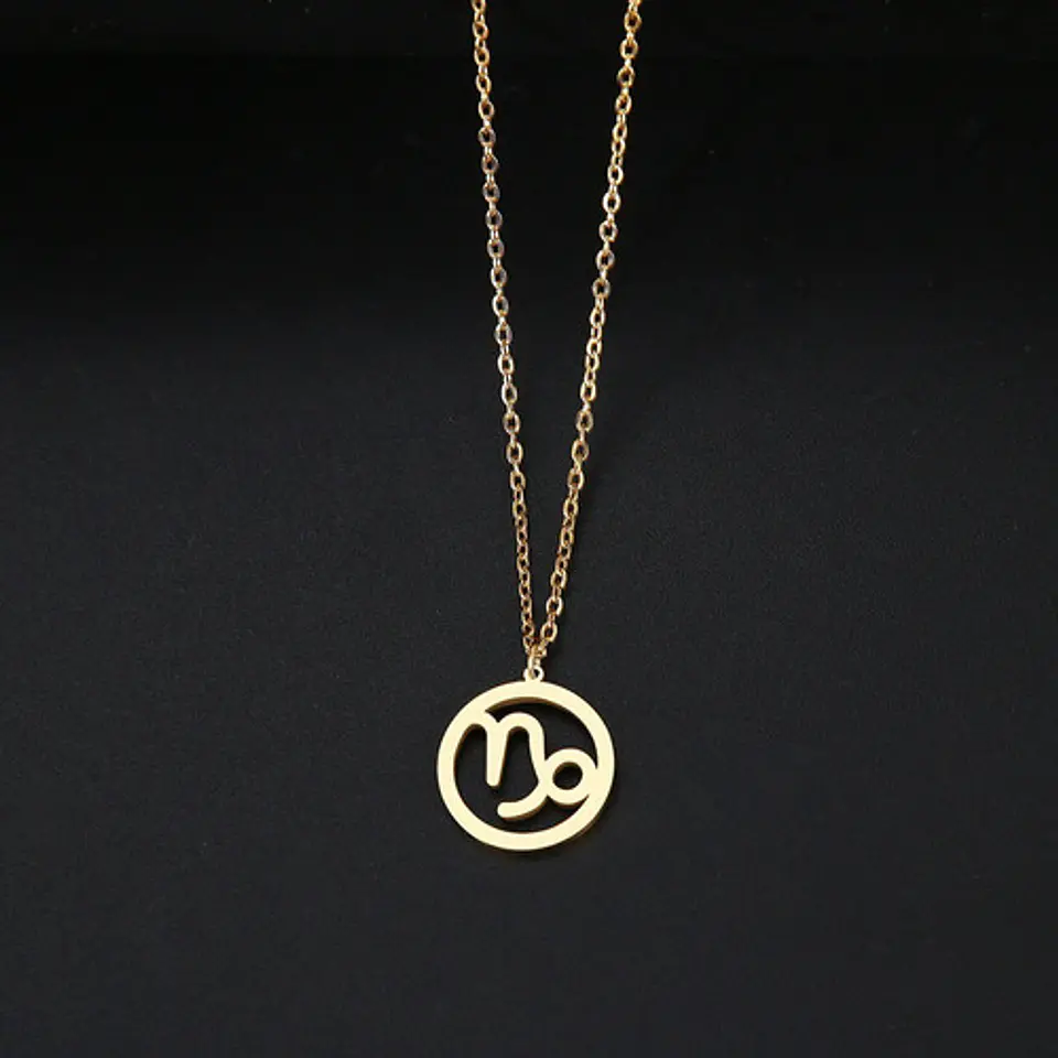 Collar Dije Color Oro Constelaciones De Zodiaco Mujer Hombre 30