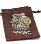 Collar Lobo Runas Vikingo Acero Inoxidable Color Oro Hombre - Miniatura 2