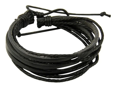 Pulsera Manilla Brazalete Trenzada Tejida Cuero Hombre Mujer