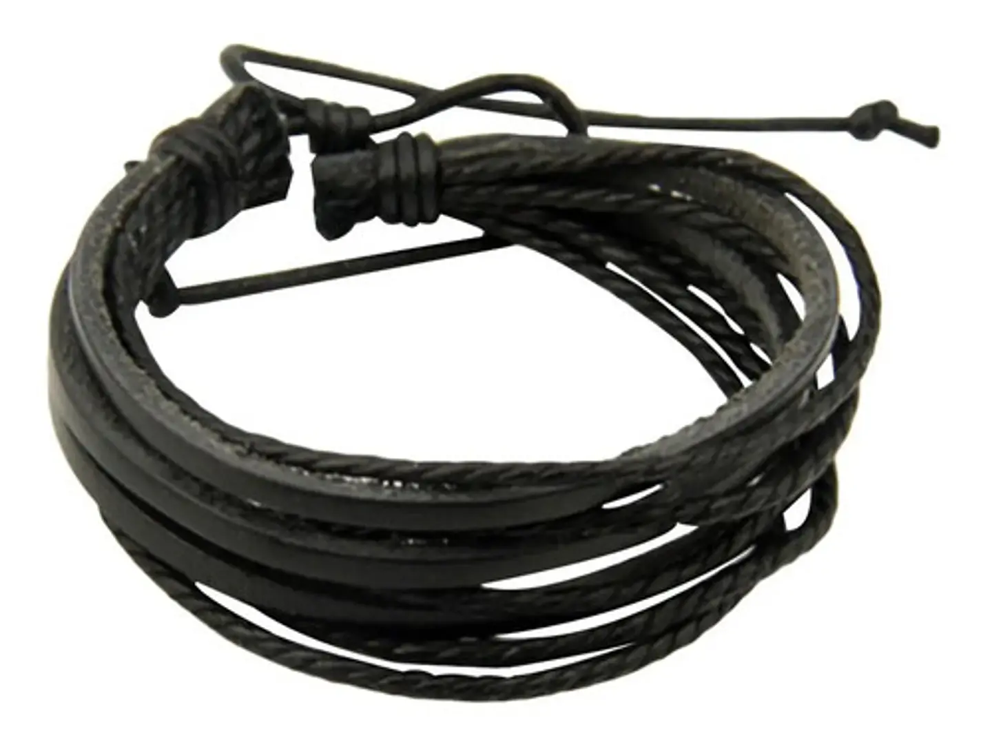 Pulsera Manilla Brazalete Trenzada Tejida Cuero Hombre Mujer 1