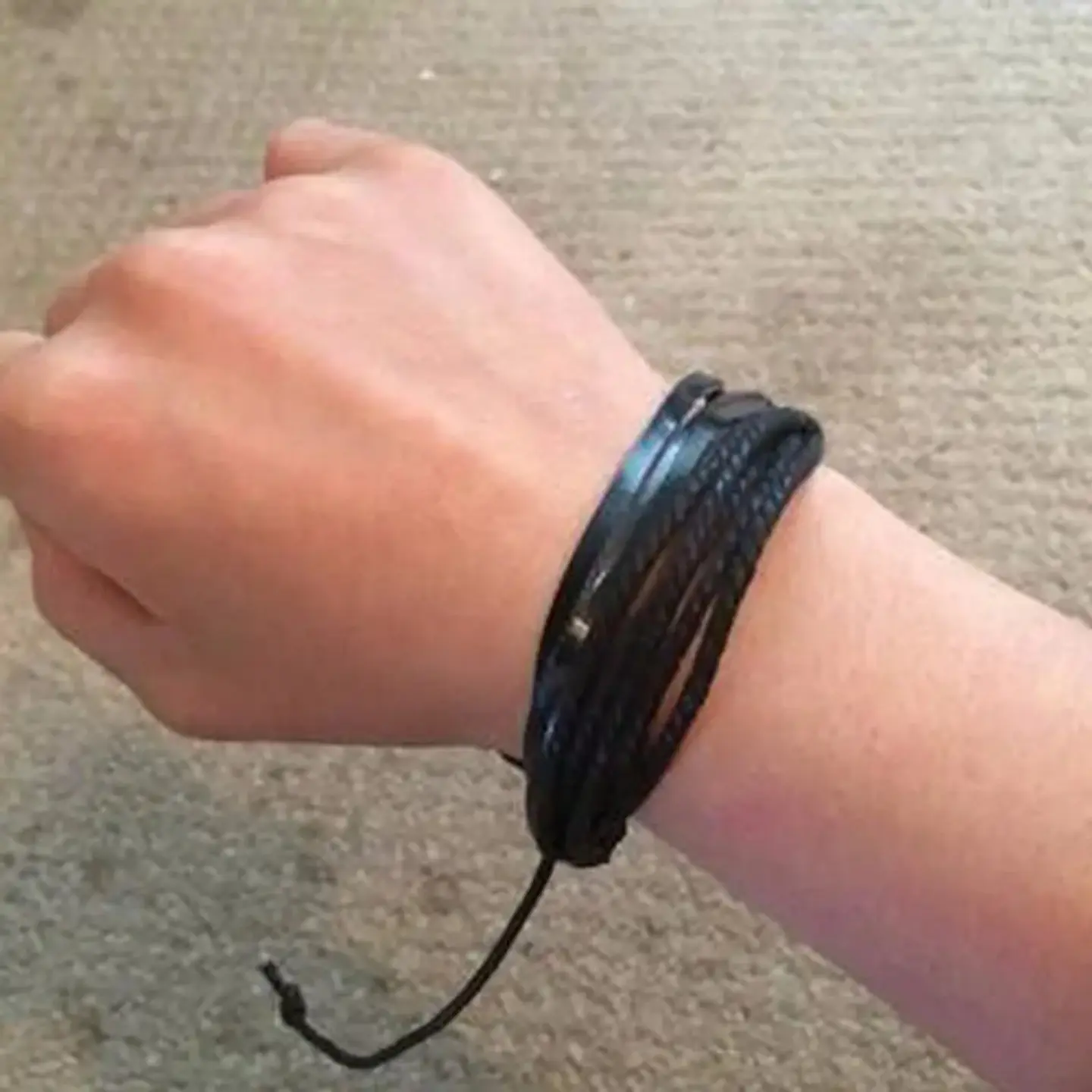 Pulsera Manilla Brazalete Trenzada Tejida Cuero Hombre Mujer 4