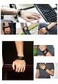 Pulsera Manilla Brazalete Trenzada Tejida Cuero Hombre Mujer - Miniatura 6