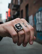 Anillo Acero De Color Plata Gótico Cráneo Calavera Hombre - Miniatura 10