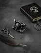 Anillo Para Hombres Garra Dragón Cráneo Calavera De Acero - Miniatura 5