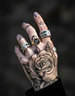Anillo Color Oro Lobo Geri Y Freki Acero Inoxidable Hombre - Miniatura 10