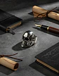Anillo Cabeza Calavera Craneo Acero Color Plata Para Hombre - Miniatura 3