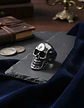 Anillo Cabeza Calavera Craneo Acero Color Plata Para Hombre - Miniatura 6