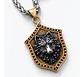 Collar Vikingo En Acero Para Hombre Y Mujer Dije Escudo Lobo - Miniatura 1